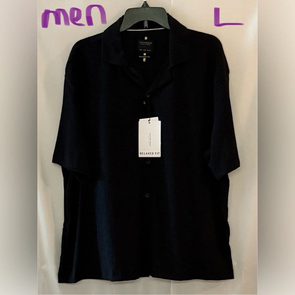 Men's Black Button Down Shirt by Goodfellow & Co.